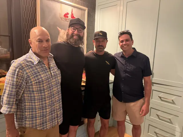 Aaron with a client