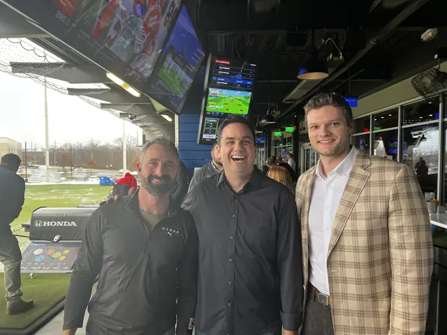 Aaron with a client