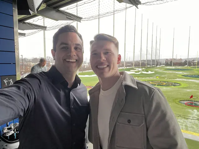 Aaron with a client
