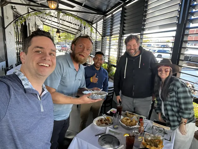 Aaron with a client